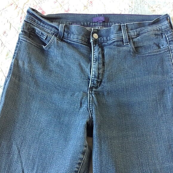 NYDJ High Rise Straight Leg Size 16 Medium Wash - Picture 8 of 14